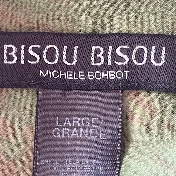 Bisou Bisou Michele Bohbot Y2K Vintage Paisley Babydoll Top Sz LG Fairycore Boho - Picture 10 of 12